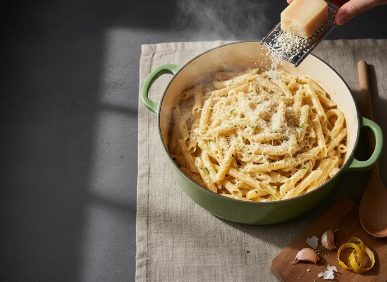 20-minute One-pot Garlic Parmesan Pasta (easy Weeknight Dinner)