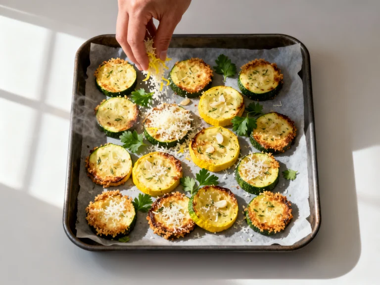 Roasted Zucchini and Yellow Squash With Parmesan (quick Side Dish)