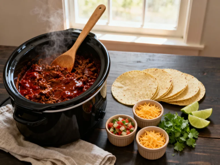 Crockpot Taco Meat for a Crowd — Slow Cooker Set-and-forget Method