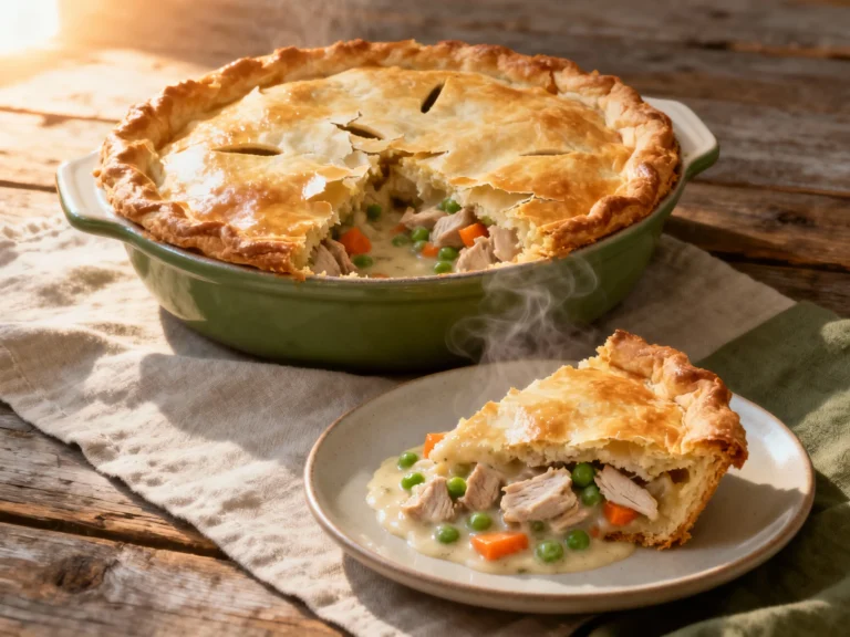Leftover Turkey Pot Pie (flaky Crust, Cozy Comfort Food)