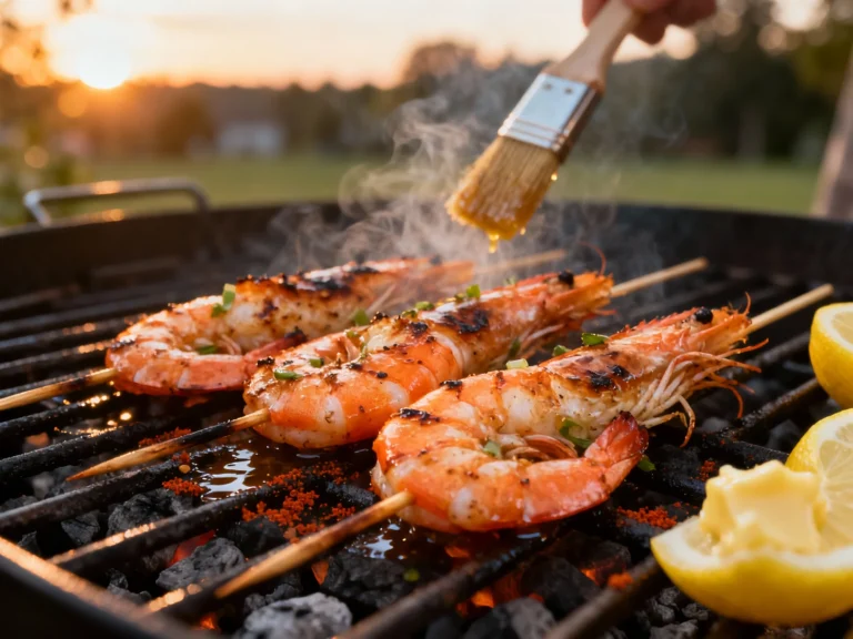 Juicy Grilled Shrimp Skewers in 20 Minutes (lemon Garlic Marinade)