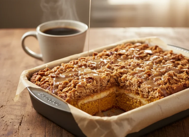 Pumpkin Coffee Cake Recipe With Brown Sugar Streusel