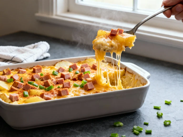 Cheesy Spam Potato Casserole (budget-friendly Comfort Food)