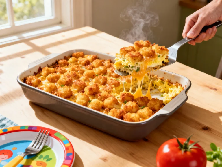 Tater Tot Breakfast Casserole Kids Will Love — Fast Fun Filling
