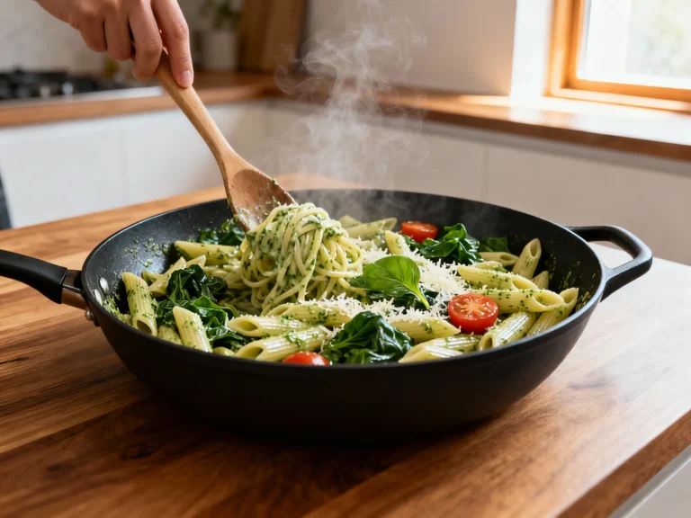 One-pot Chicken Pesto Pasta: Quick Family Dinner
