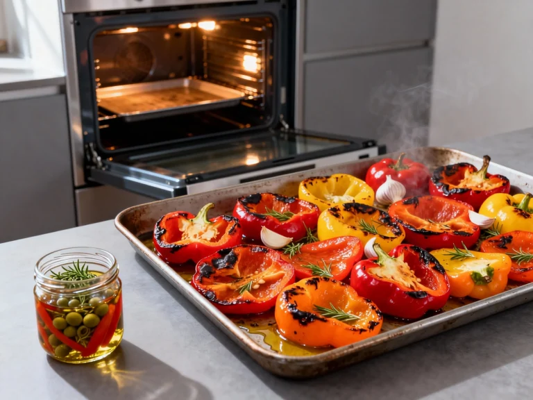 Roasted Bell Peppers in the Oven: Simple Recipe + 7 Ways to Use Them