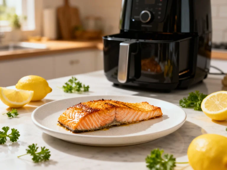 10-minute Air Fryer Salmon With Lemon Garlic — Weeknight Magic