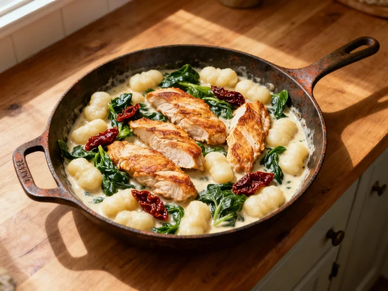 One-pan Creamy Tuscan Chicken Gnocchi (ready in 25 Minutes) You’ll Crave