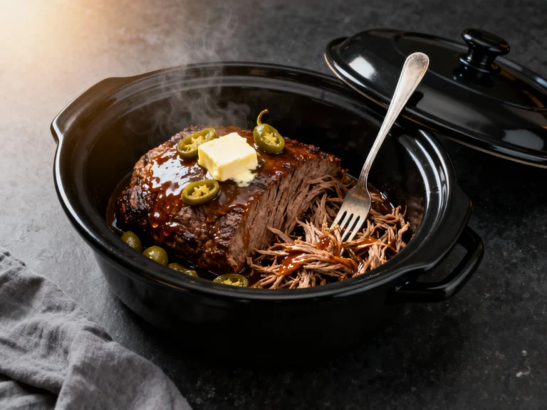 Crockpot Mississippi Pot Roast (beef): Foolproof 5-ingredient Method
