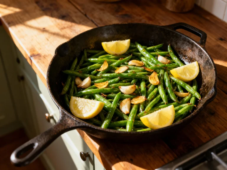 Sauteed Green Beans With Garlic and Lemon Recipe (ready in 10 Minutes)