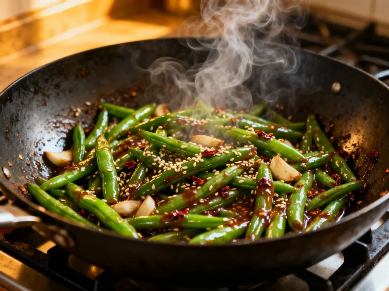 Asian Garlic Green Bean Stir-fry Recipe (quick Weeknight Dinner) Masterclass