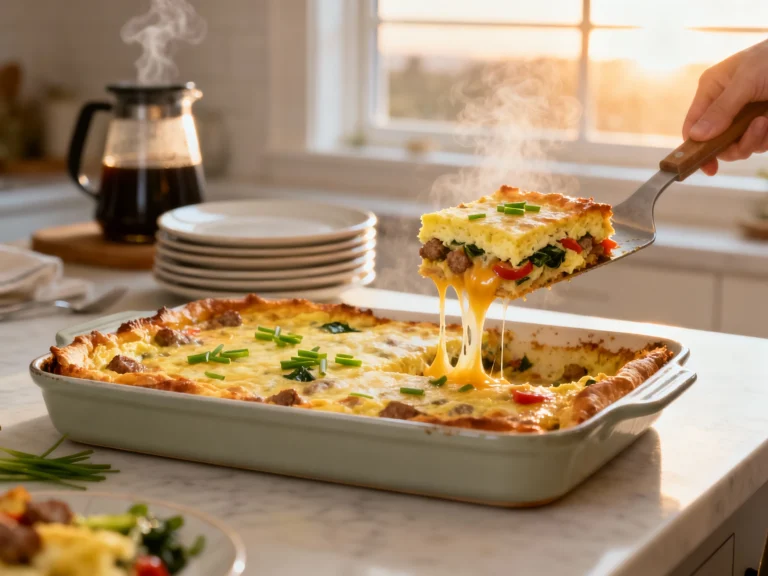 Easy Make-ahead Breakfast Casserole (feeds a Crowd)